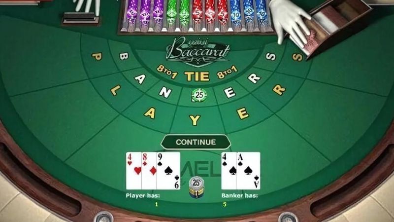 Thao tác đặt cược game bài Baccarat đổi thưởng
