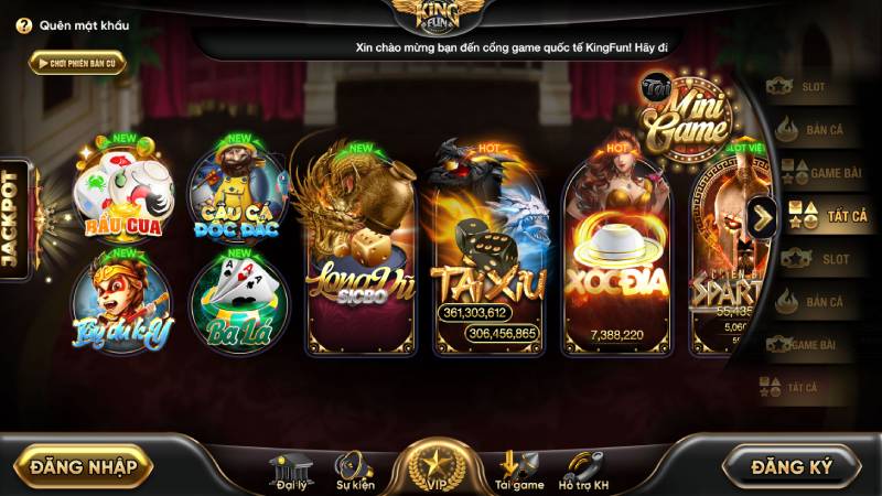 Top 1 cổng game uy tín Kingfun