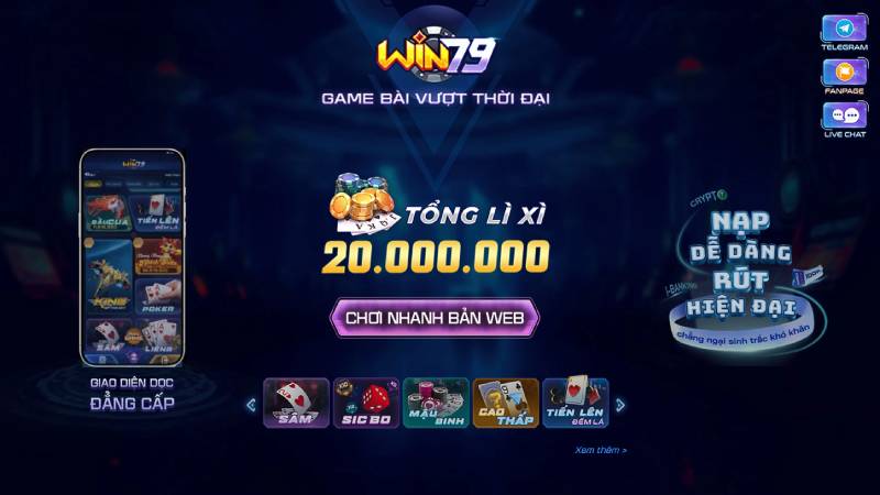 Win79 cổng game xanh chín nhất Việt Nam