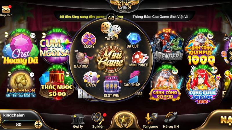 cổng game Kingfun uy tín